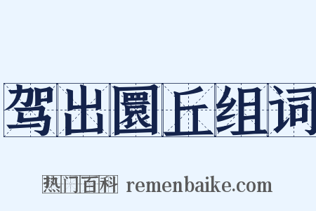 驾出圜丘组词是什么意思的图片